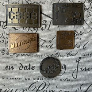 Case and Manitowoc Bronze Cuff Links Set